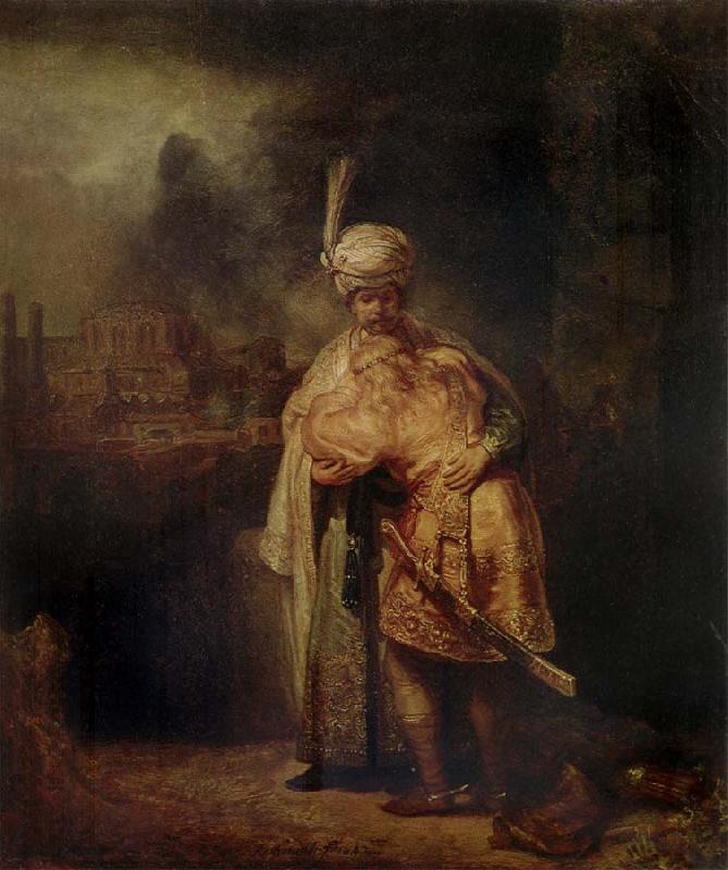 REMBRANDT Harmenszoon van Rijn David-s Farewell to Jonathan France oil painting art